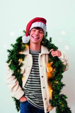 Logotrade promotional merchandise picture of: Long Christmas knitted beanie